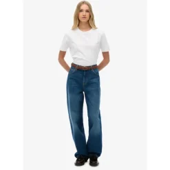 SuperdryOrganic Cotton High Rise Wide Leg - Pantalon femme