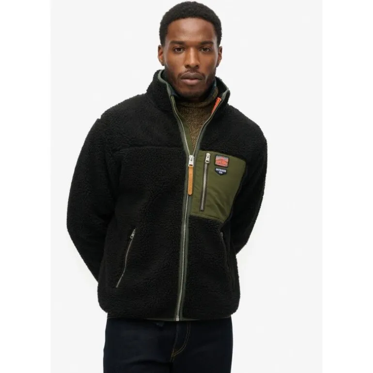 SuperdryVintage Retro Borg Fleece Jacket - Polaire homme