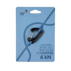 Ticket to the MoonAluminium carabiner 6kN x2 - Mousqueton