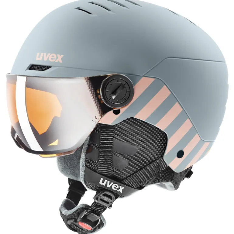 UvexRocket JR Visor - Casque ski avec visière enfant