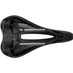 WTBGravelier Medium Fusion Form Stainless Black Saddle - Selle de vélo